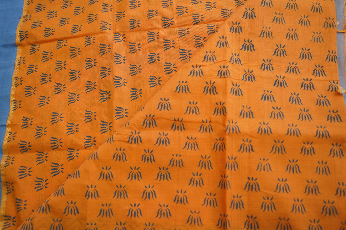 Block Printed Ponduru handloom Cotton Saree PC17533