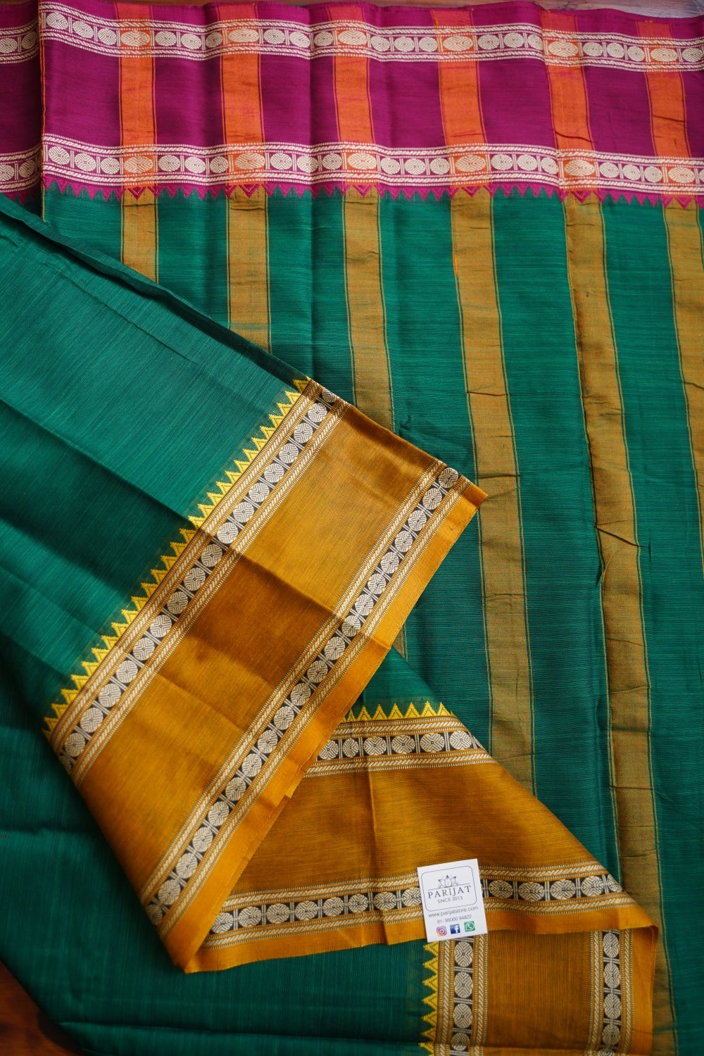 Narayanapet handloom Cotton Saree with Thread border PC12789