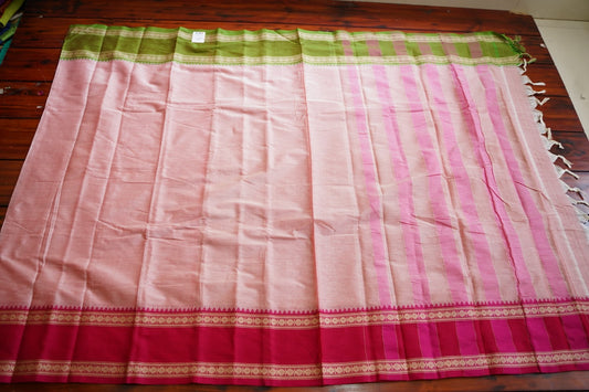 Narayanapet handloom Cotton Saree with Thread border PC12791
