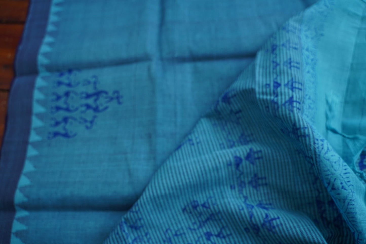 Block Printed Ponduru handloom Cotton Saree PC17532