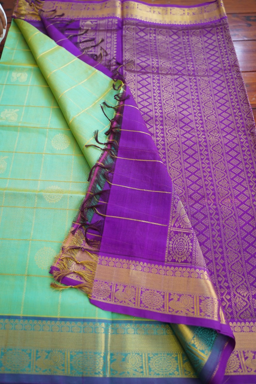 Kanchi Handloom Silk Cotton Saree Pc16580