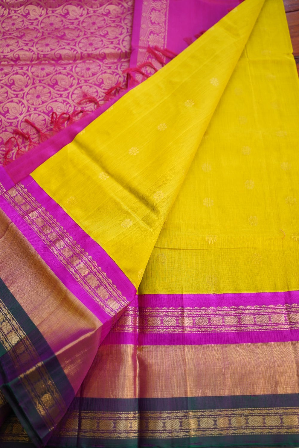 Kanchi Handloom Silk Cotton Saree Pc16581