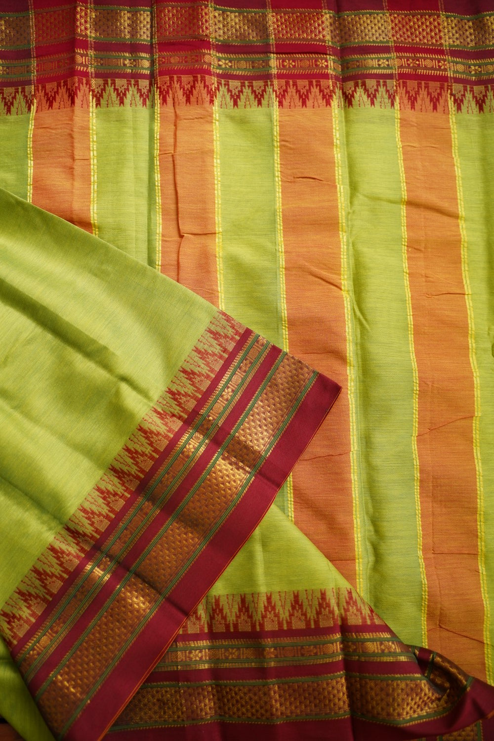 Narayanapet handloom Cotton Saree with Thread border PC12771