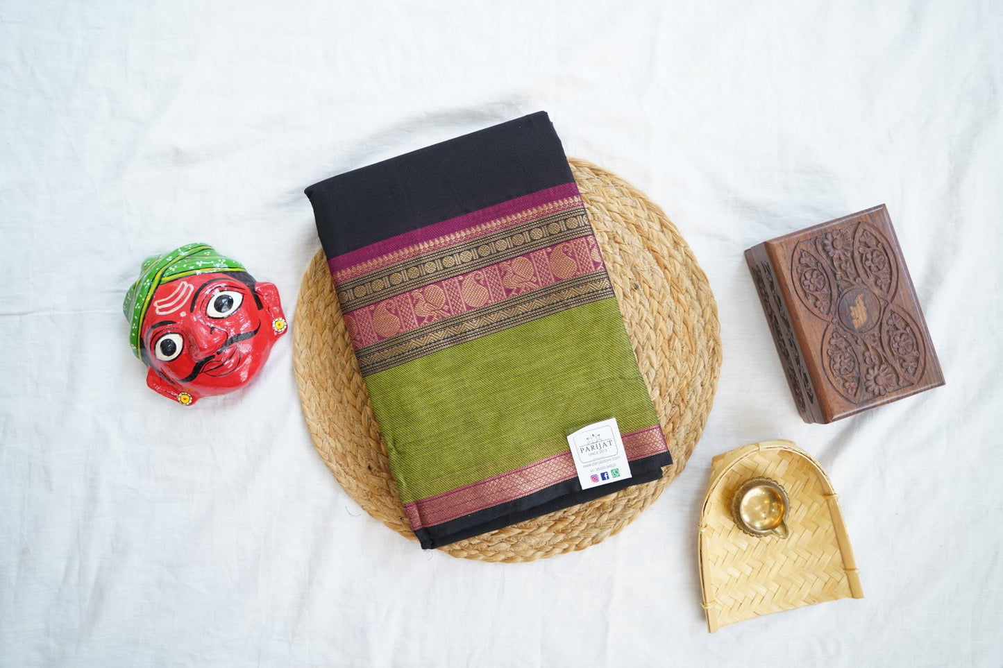 Chettinad handloom Cotton Saree PC16583
