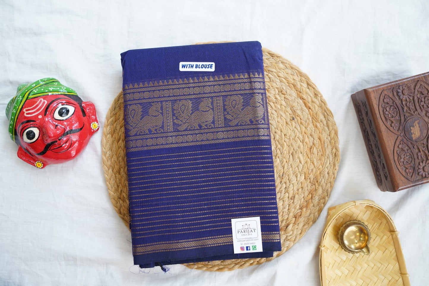 Chettinad handloom Cotton Saree PC16591