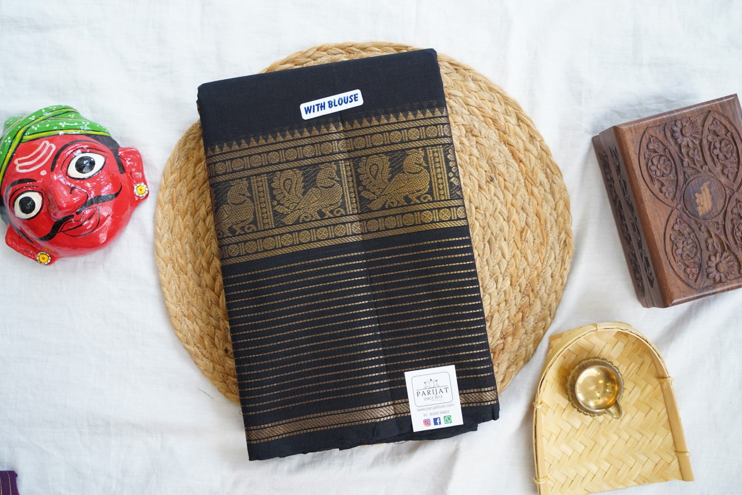 Chettinad handloom Cotton Saree PC16592