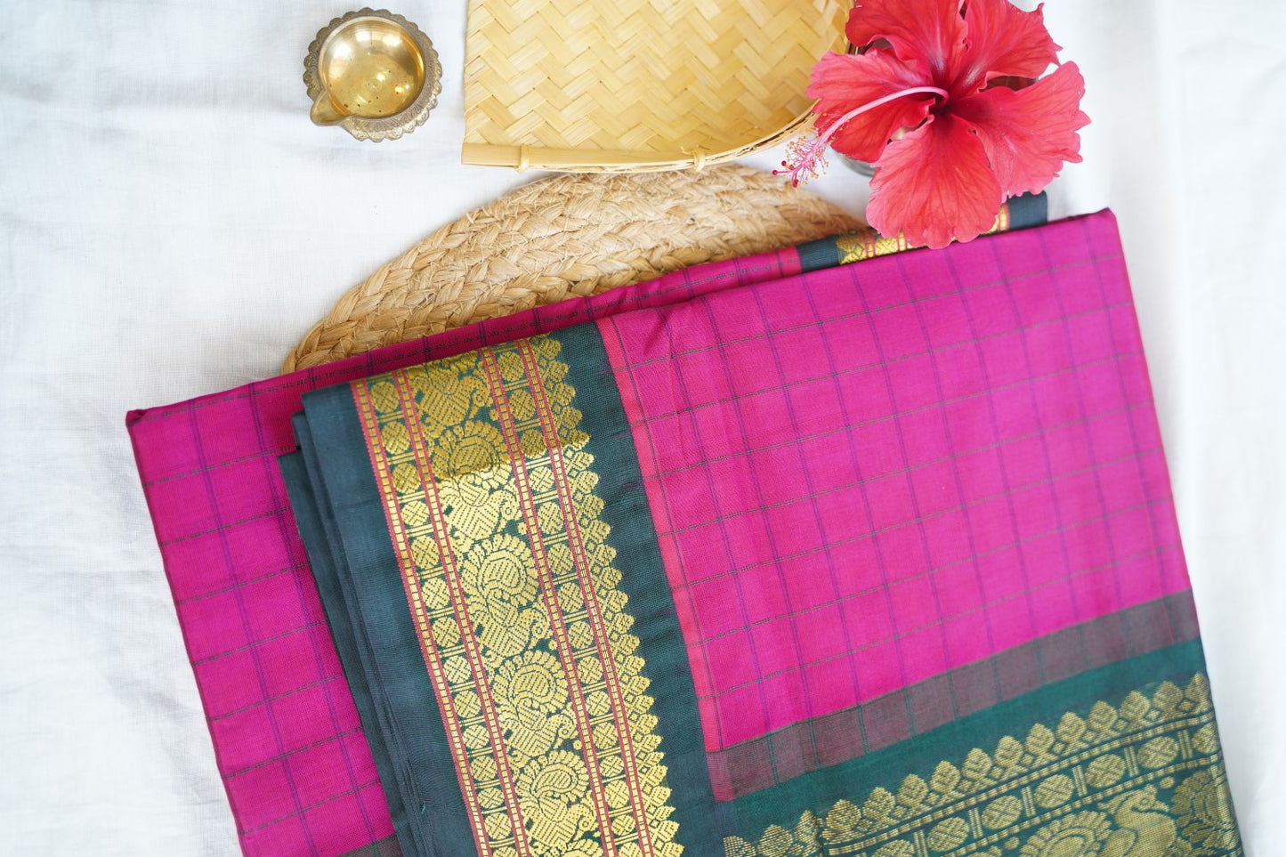 Kanchi Handloom Silk Cotton Saree PC15545