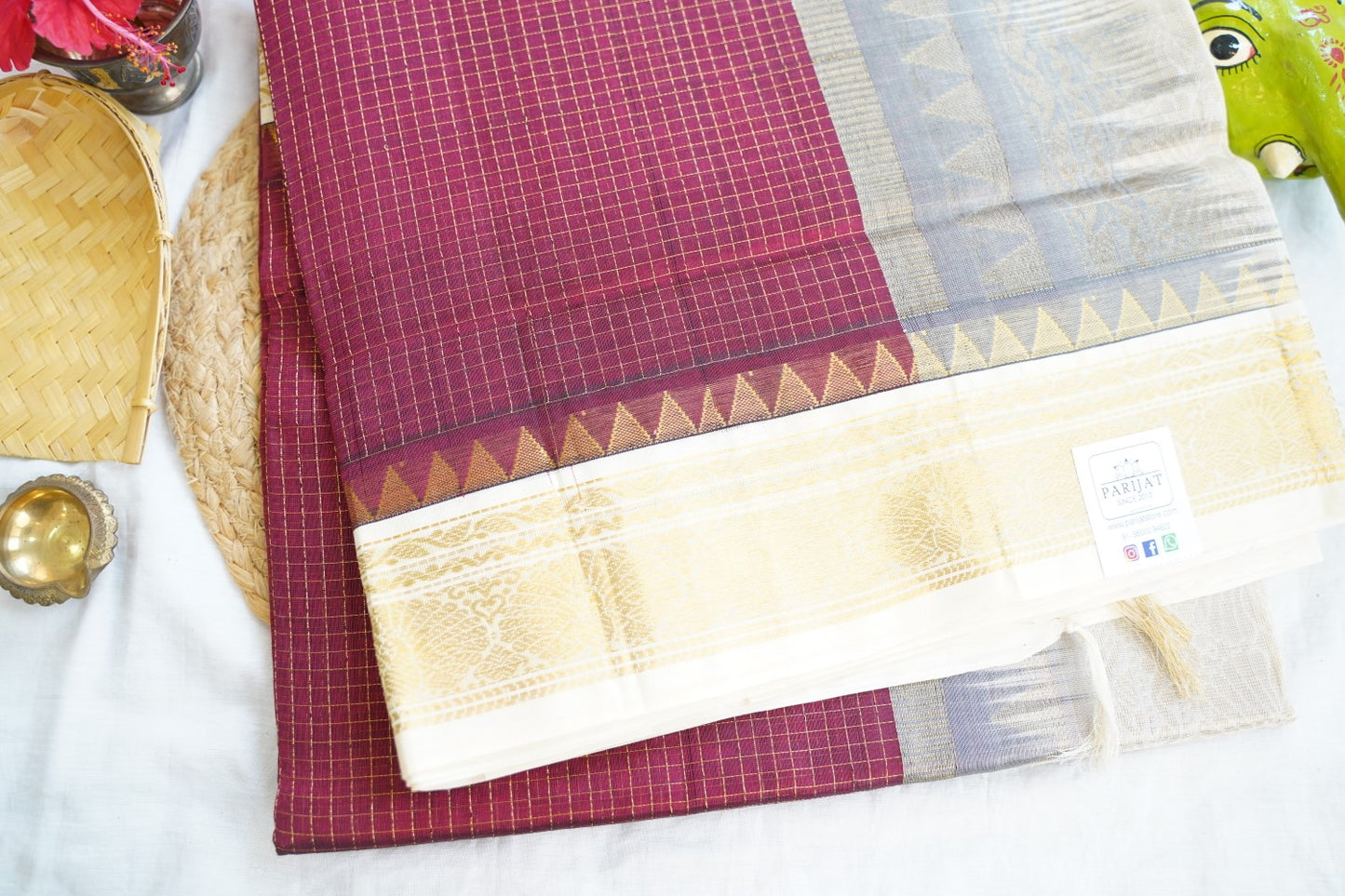 Kanchi Handloom Silk Cotton Saree PC15543