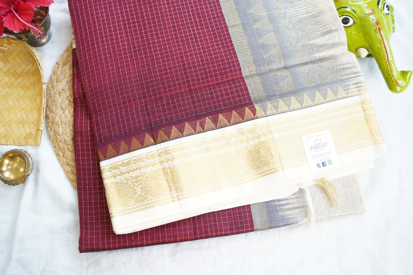 Kanchi Handloom Silk Cotton Saree PC15543