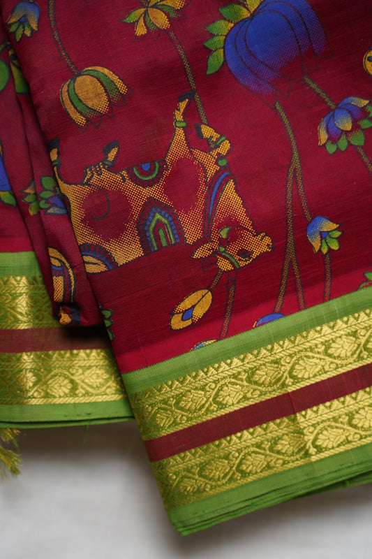Kanchi Handloom Silk Cotton Saree PC12815