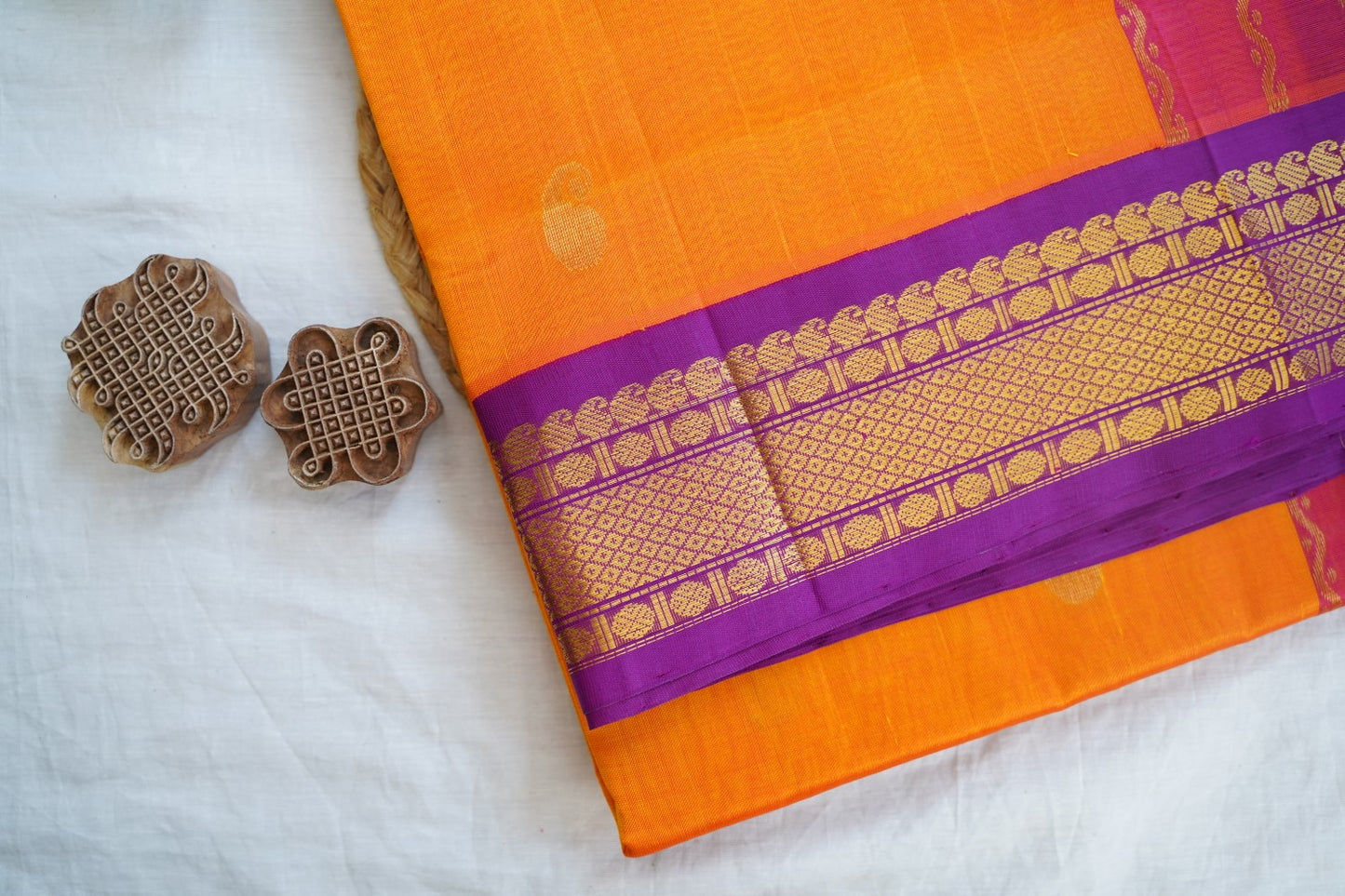 Kanchi Handloom Silk Cotton Saree-PC16603