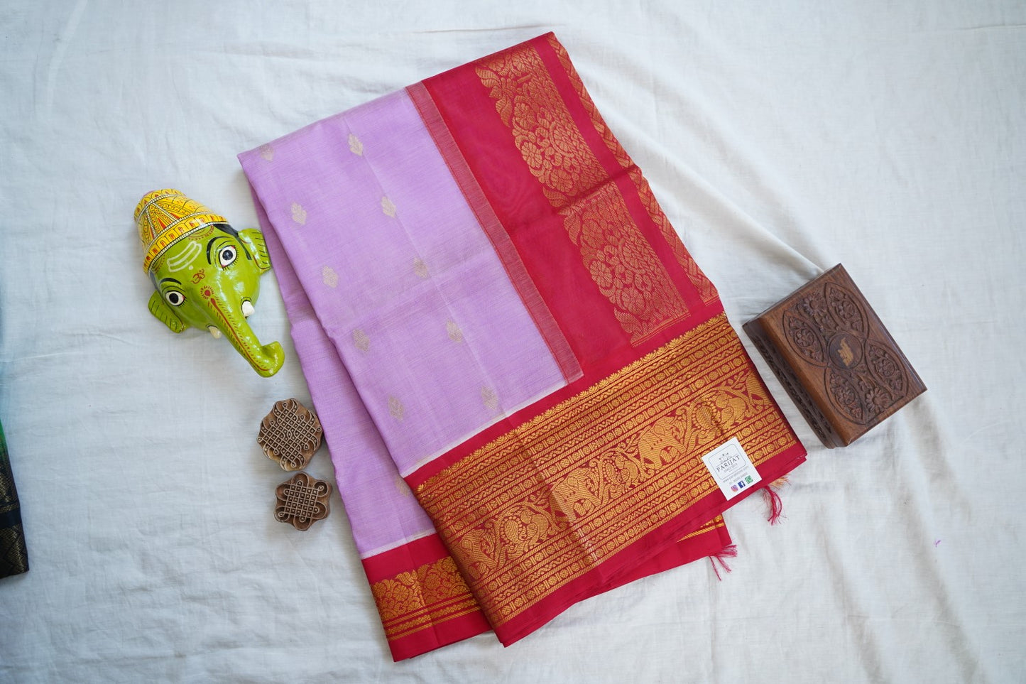 Kanchi Handloom Silk Cotton Saree-PC16607