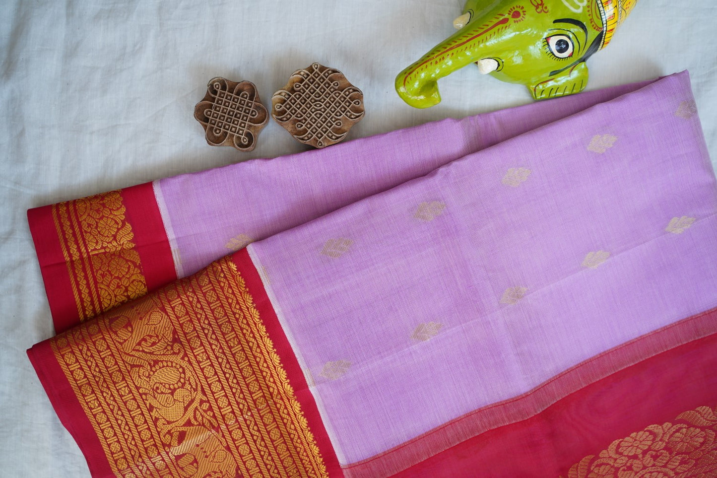 Kanchi Handloom Silk Cotton Saree-PC16607