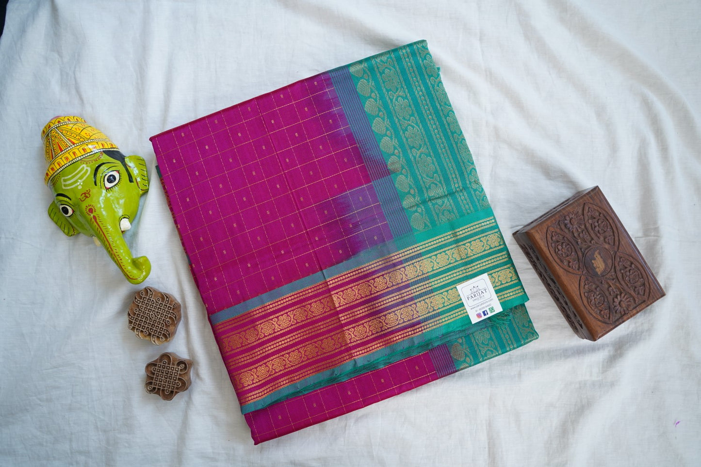 Kanchi Handloom Silk Cotton Saree PC16652