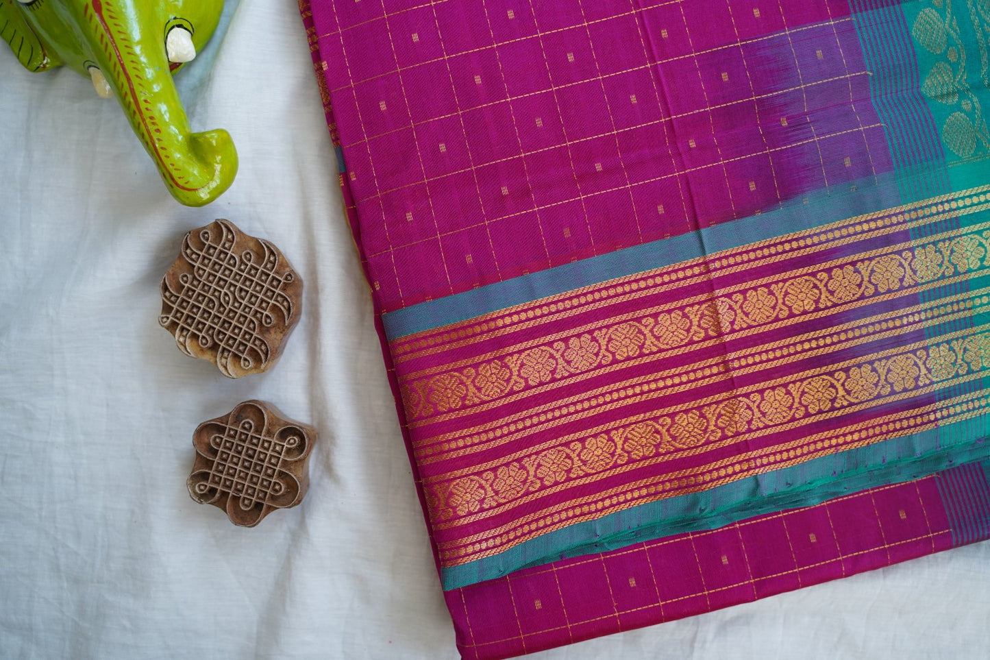 Kanchi Handloom Silk Cotton Saree PC16652