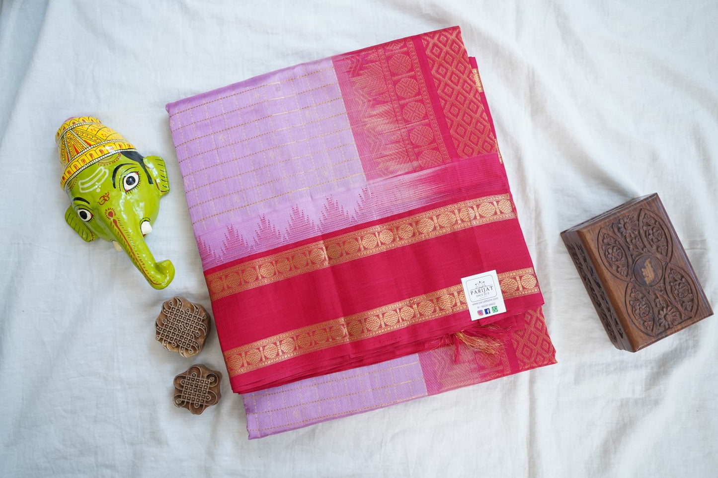 Kanchi Handloom Silk Cotton Saree PC16654