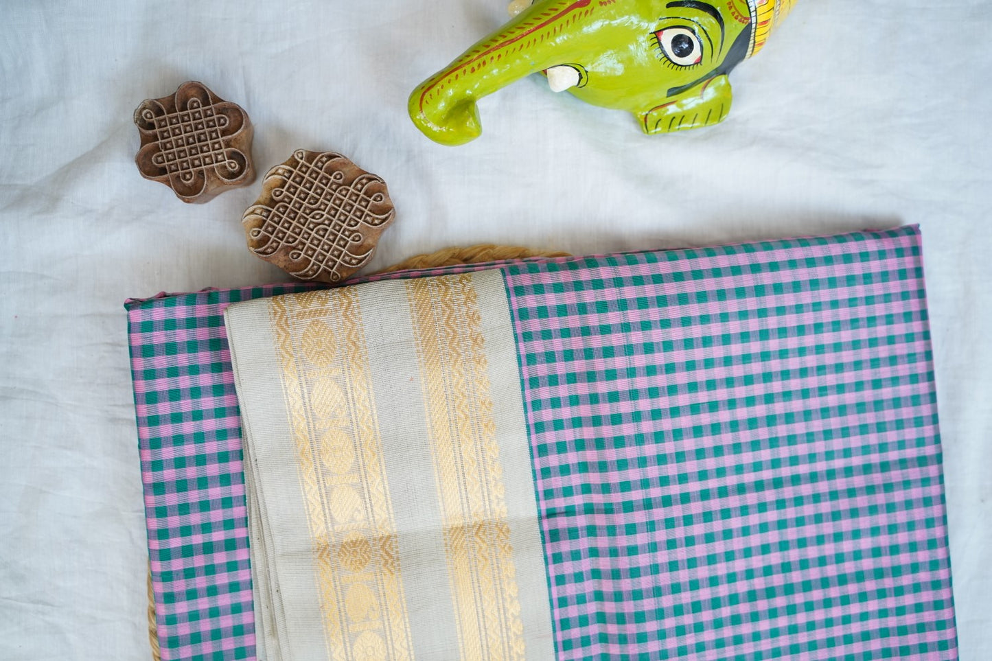 Kanchi Handloom Silk Cotton Saree PC16645