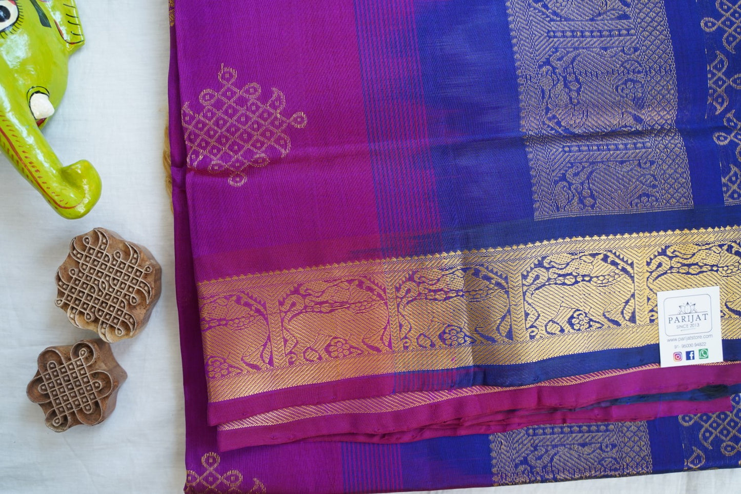 Kanchi Handloom Silk Cotton Saree PC16653