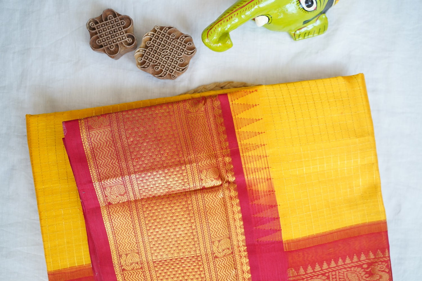 Kanchi Handloom Silk Cotton Saree PC16655