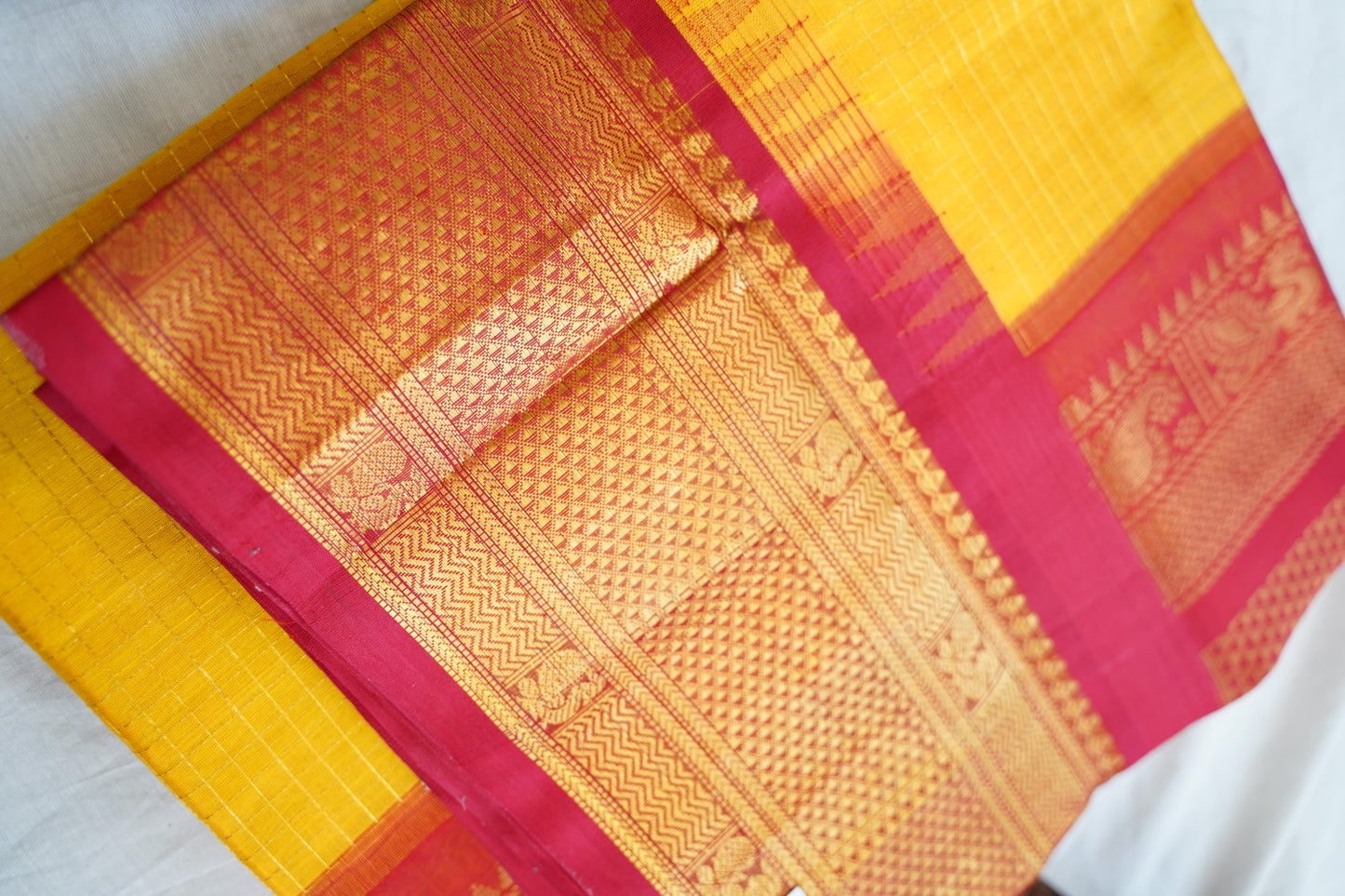 Kanchi Handloom Silk Cotton Saree PC16655