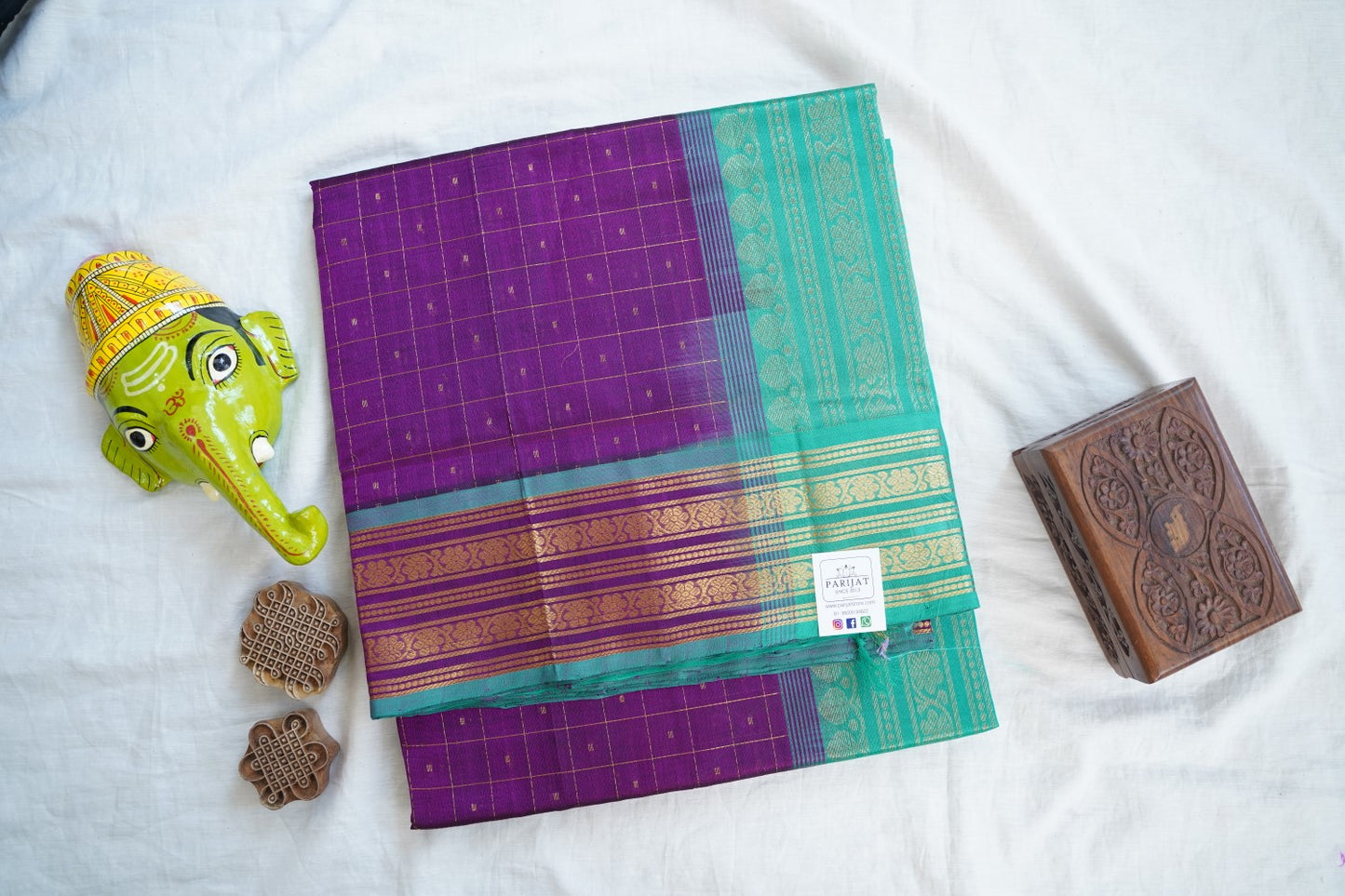 Kanchi Handloom Silk Cotton Saree PC16646