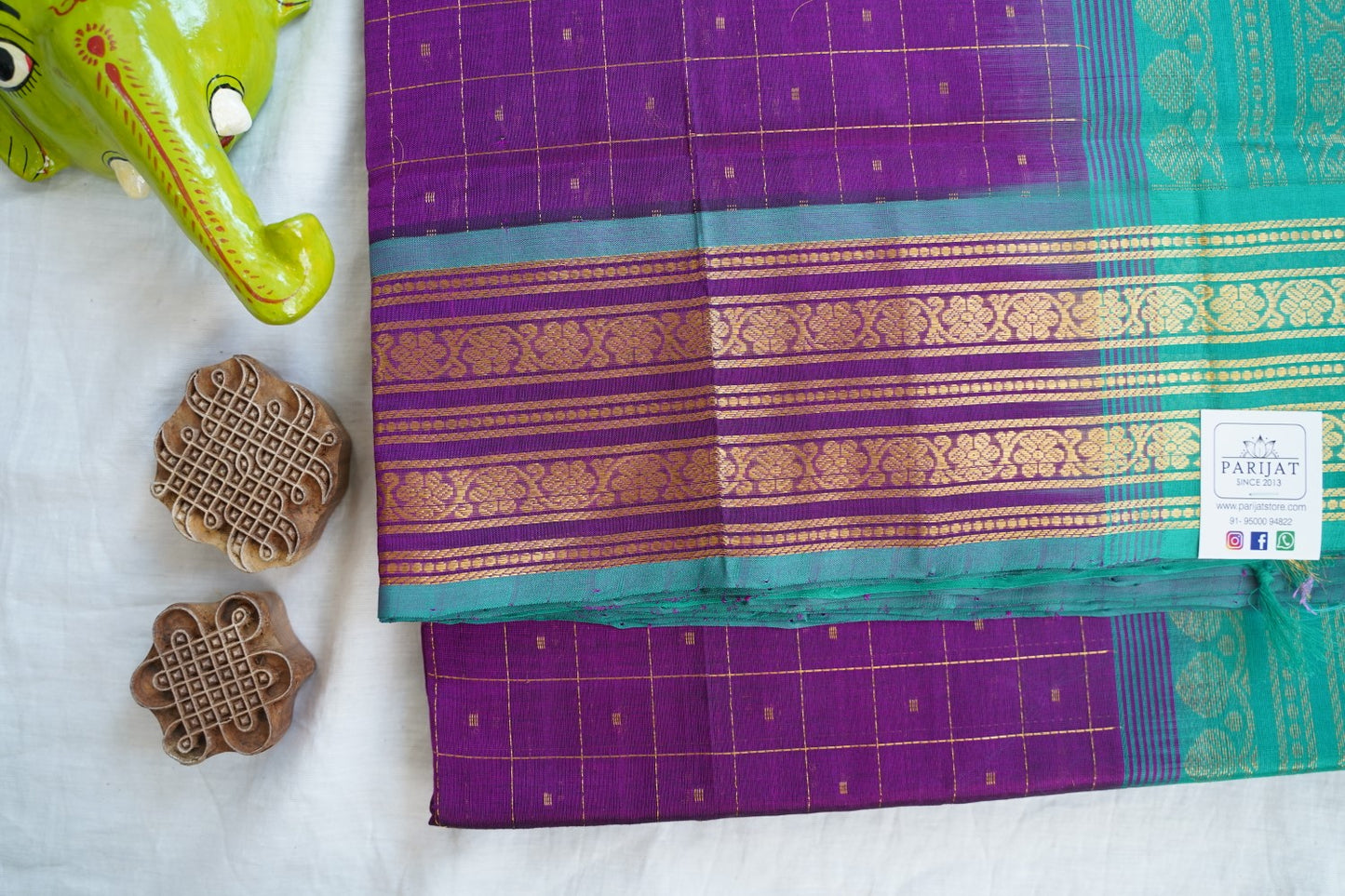 Kanchi Handloom Silk Cotton Saree PC16646