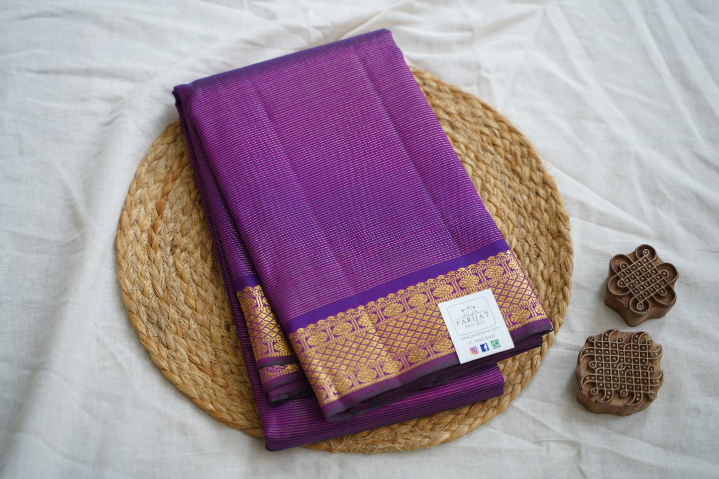Pure Vairaoosi Kanchi Silk Saree -PC15378