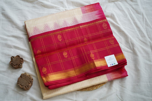 Kanchi Handloom Silk Cotton Saree PC15366