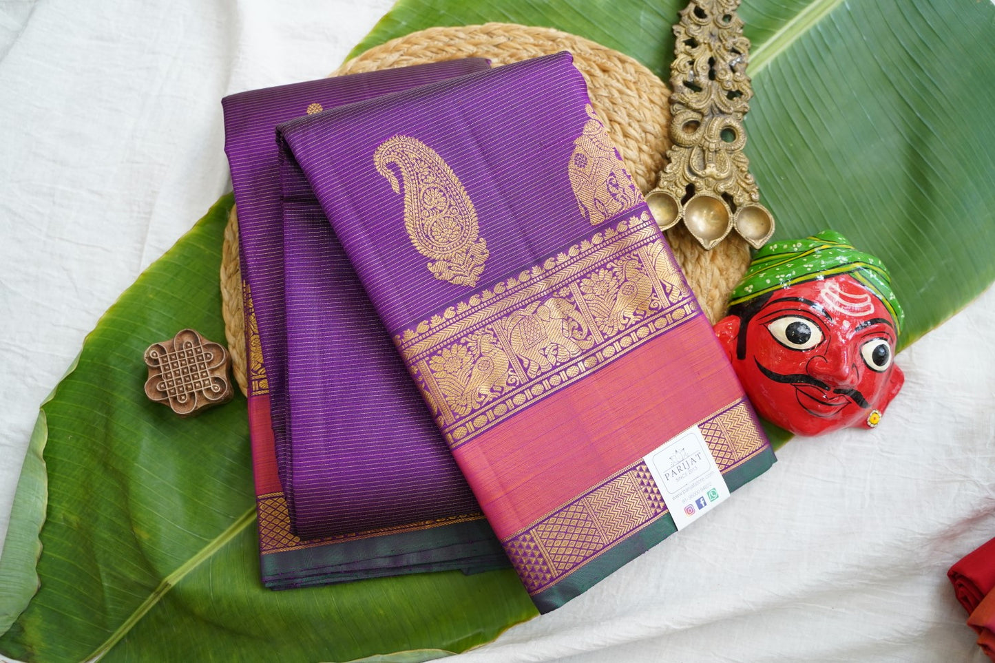Pure vairaoosi Kanchi Silk Saree PC17544