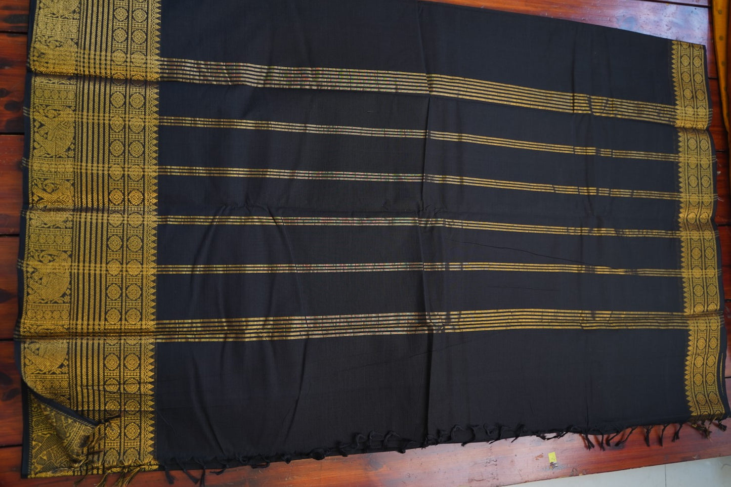 Chettinad handloom Cotton Saree[ black]  PC16600