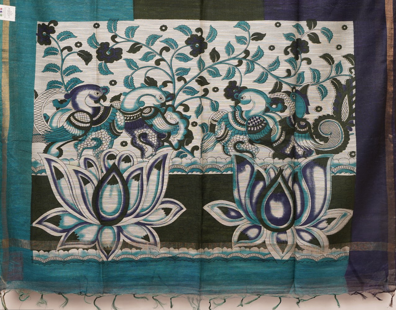 Semi tussarFancy saree PC16422