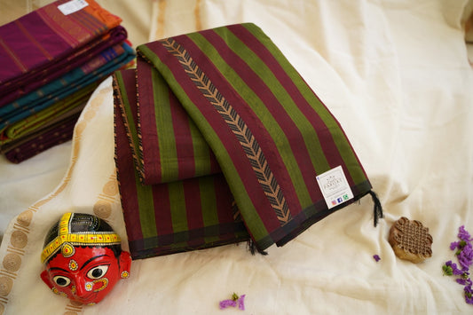 Kanchi handloom Cotton saree PC11308