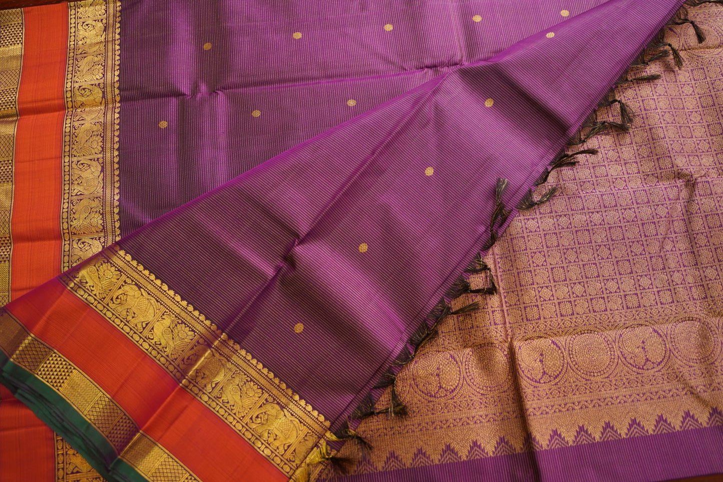 Pure vairaoosi Kanchi Silk Saree PC17544