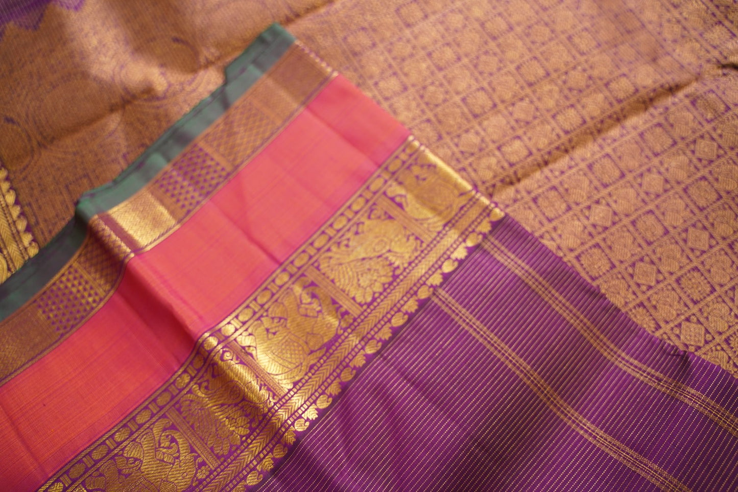 Pure vairaoosi Kanchi Silk Saree PC17544
