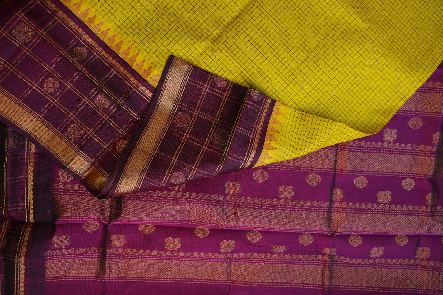 Kanchi Handloom Silk Cotton Saree PC15371