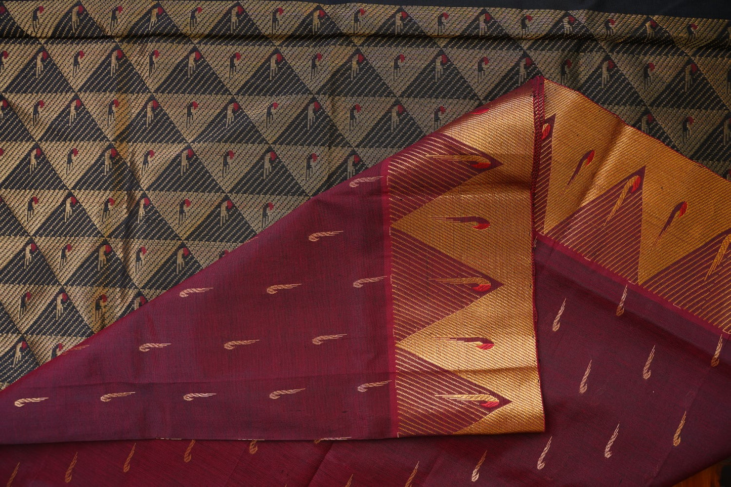 Kanchi Handloom Silk Cotton Saree PC15368