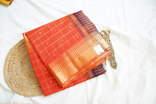 Kanchi Handloom Silk Cotton Saree PC15396