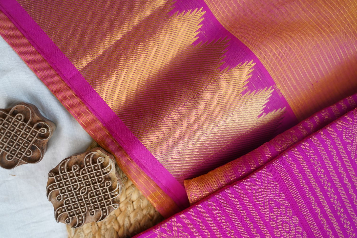Kanchi Handloom Silk Cotton Saree PC16680