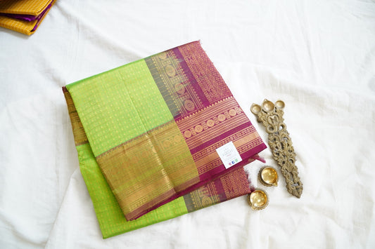 Kanchi Handloom Silk Cotton Saree  PC15450