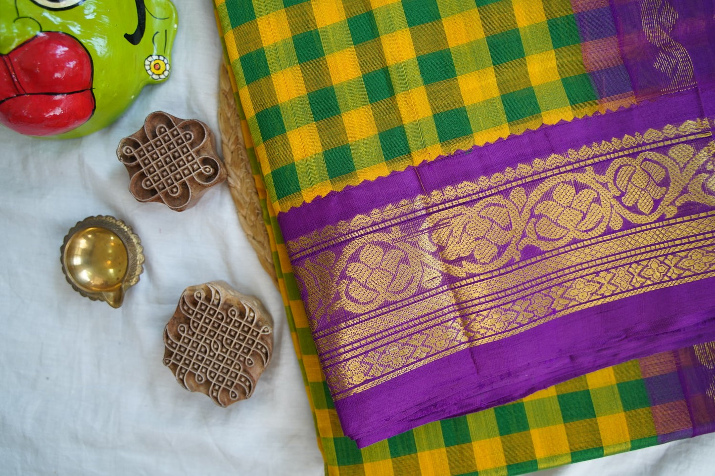 Kanchi Handloom Silk Cotton Saree PC16668