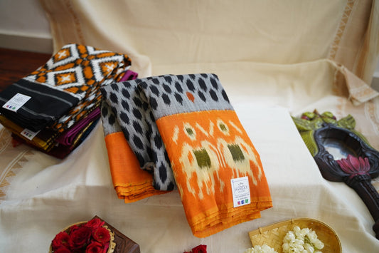 Ikat handloom Cotton Saree PC8148