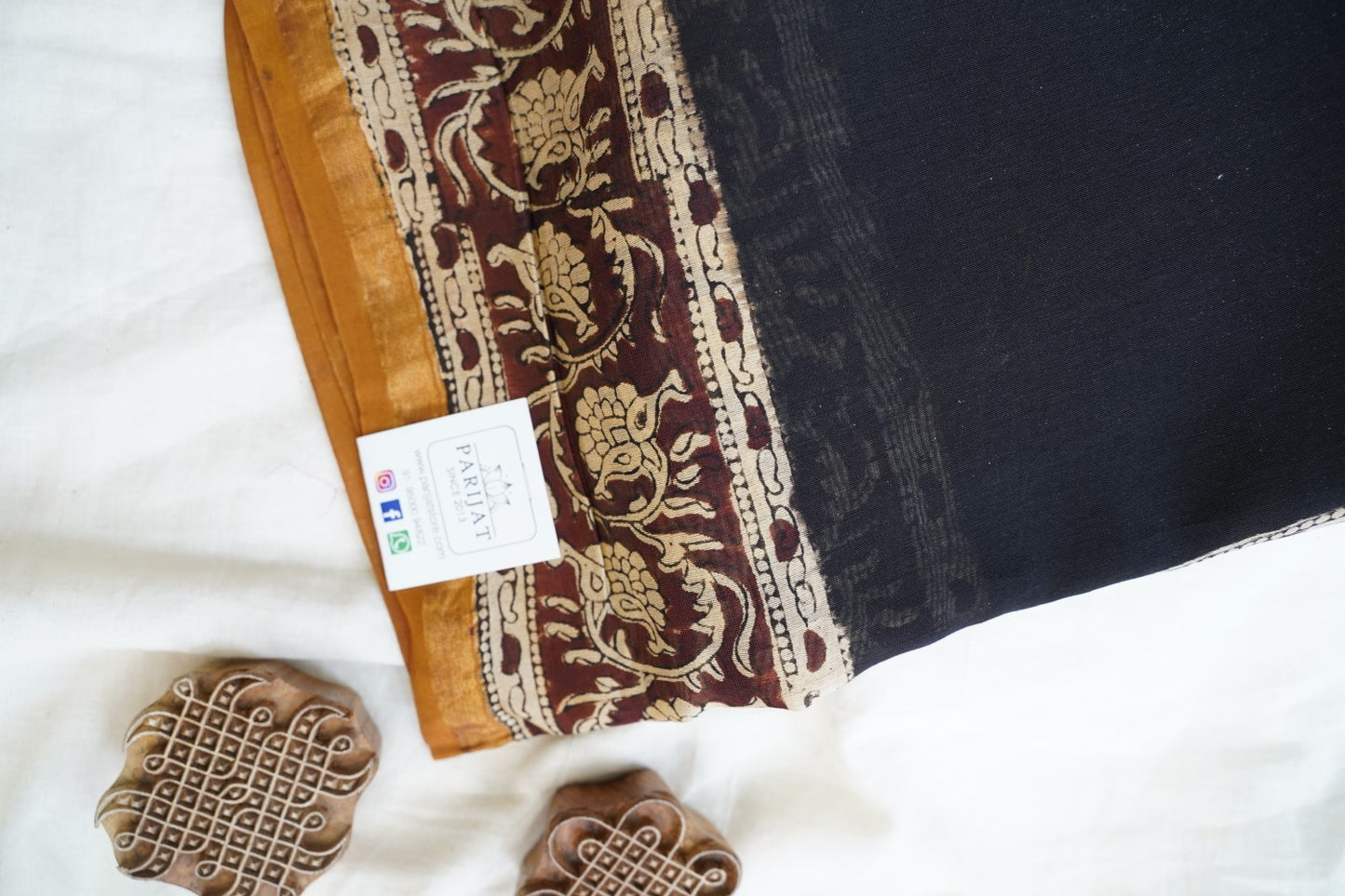 Block Printed Chanderi Saree PC15490