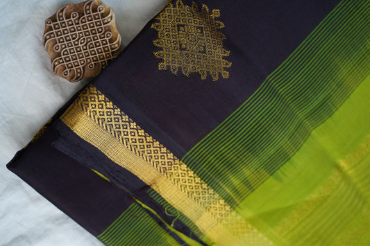 Kanchi Handloom Silk Cotton Saree PC16658