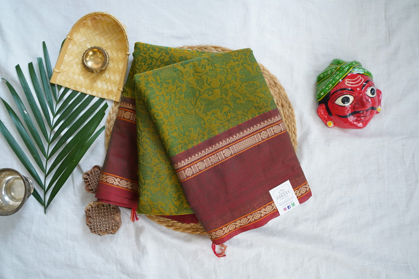 Chettinad handloom Cotton Saree PC16697