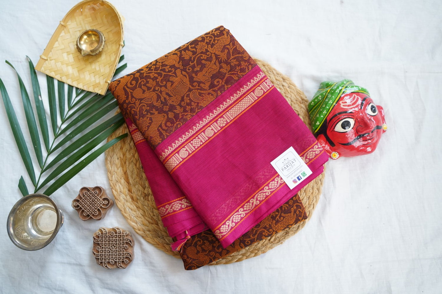 Chettinad handloom Cotton Saree PC16695