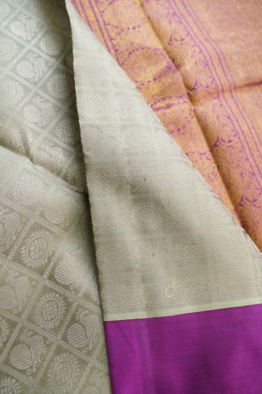 Pure Kanchi Korvai Silk Saree PC15418