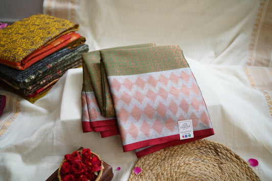 Banarasi Muslin Silk Saree  PC9120