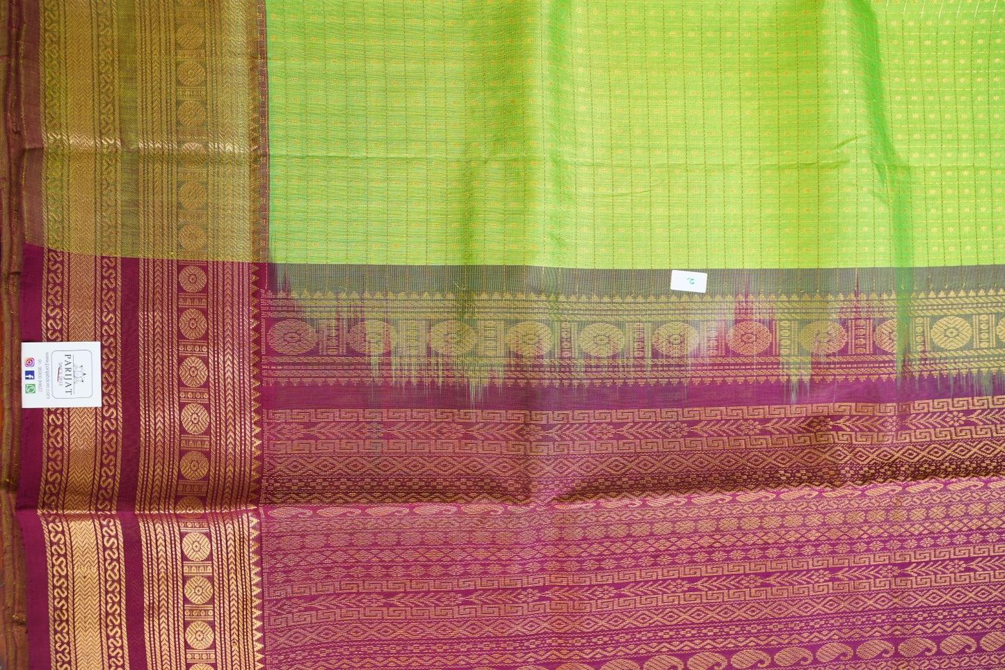 Kanchi Handloom Silk Cotton Saree  PC15450