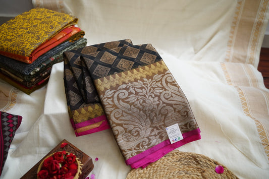 Banarasi Muslin Silk Saree  PC8479