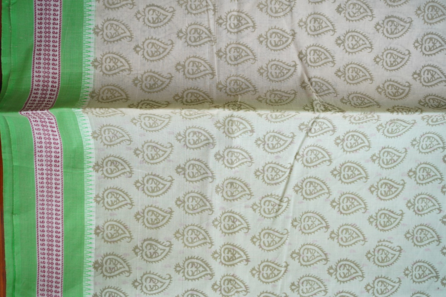 Block Printed Chettinad Cotton Saree PC15427